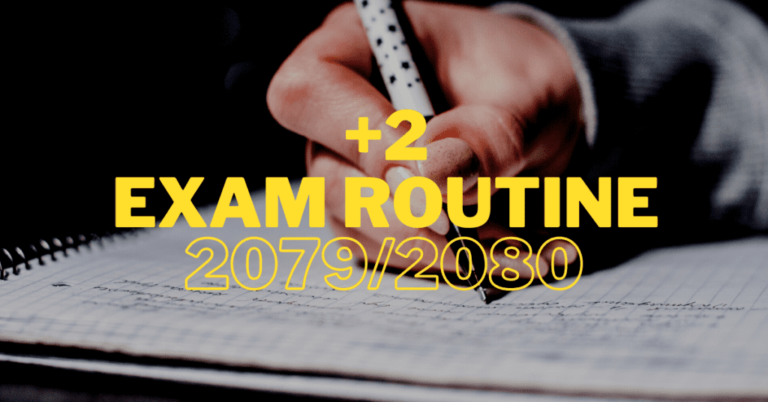 Class 12 Exam Routine 2079/2080